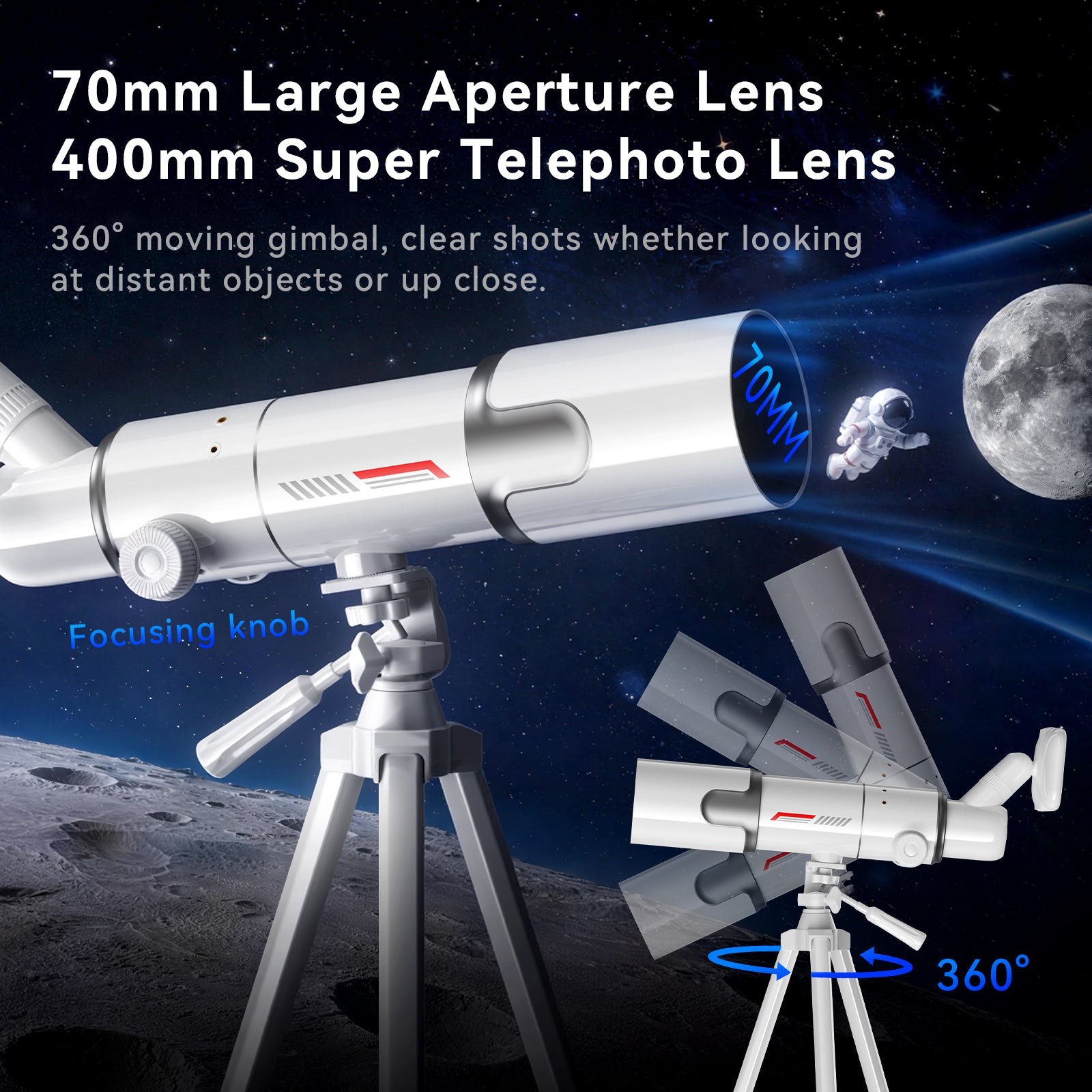 Minener Digital Astronomical Telescope with 4.5" Screen
