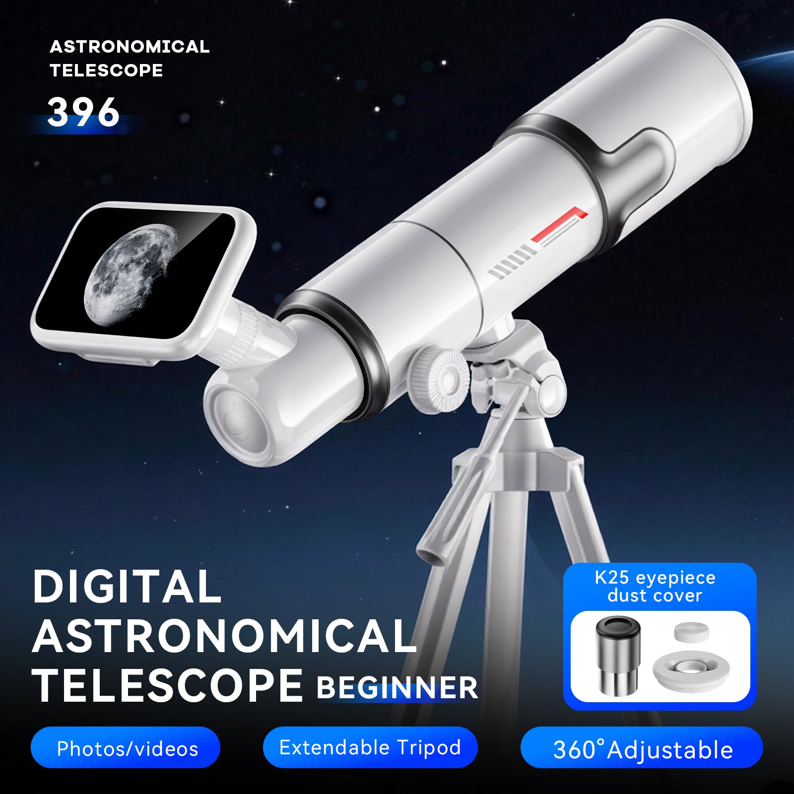 Minener Digital Astronomical Telescope with 4.5" Screen