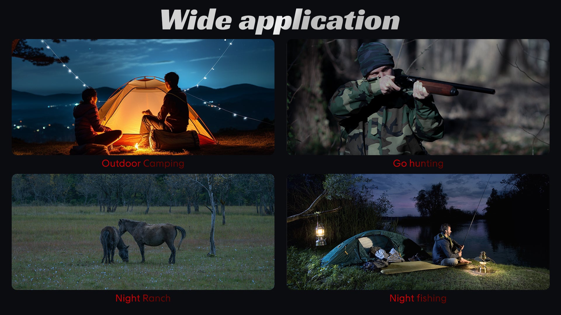 Night vision monocular for camping, hunting, ranch watch, and night fishing—Minener MONO-V1 is portable and ready for outdoor low-light use.