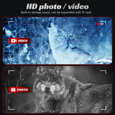 Capture HD photos and videos; built-in storage supports expansion via TF card so you can record night adventures and wildlife moments.