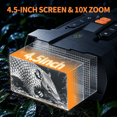 Minener NOX-V5 4.5-inch night vision binoculars with 10x zoom for wildlife viewing