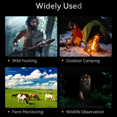 Minener NOX-V2 night vision goggles for wild hunting, outdoor camping, farm monitoring and wildlife observation in low light and nighttime environments.